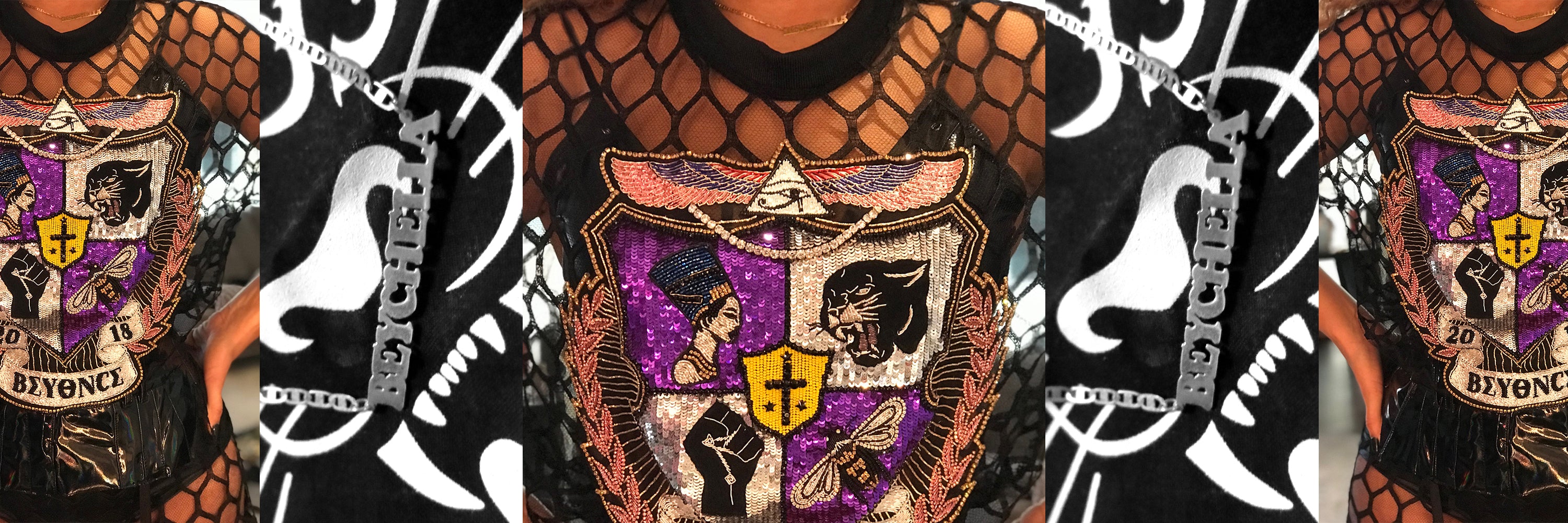 BEYCHELLA: BEYONCÉ WEARS THE TRIP NAMEPLATE NECKLACE