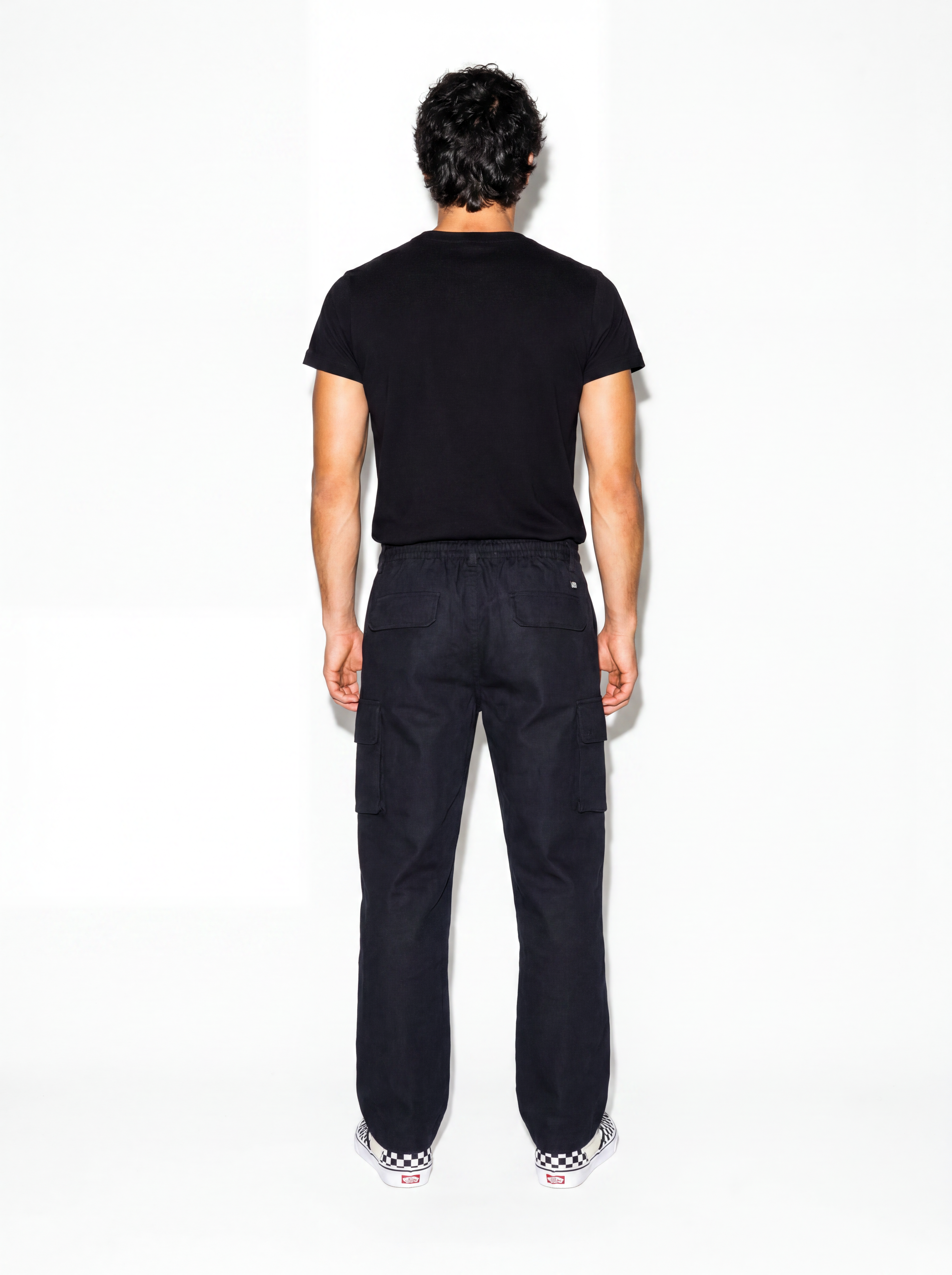 BLACK CARGO PANTS