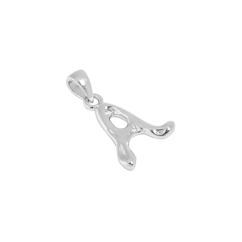 Hammered Initial Pendant Necklace