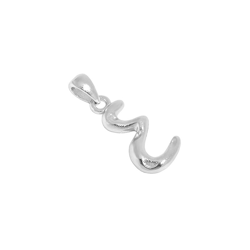 Hammered Initial Pendant Necklace