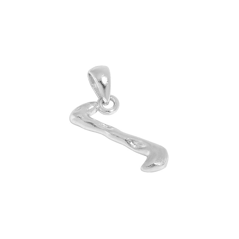 Hammered Initial Pendant Necklace