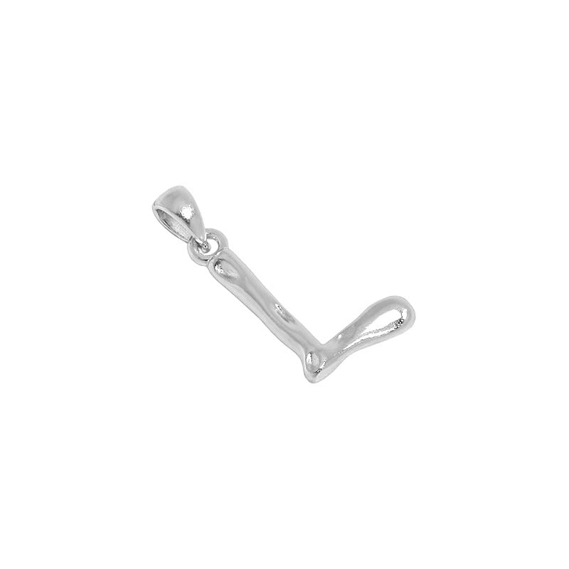 Hammered Initial Pendant Necklace