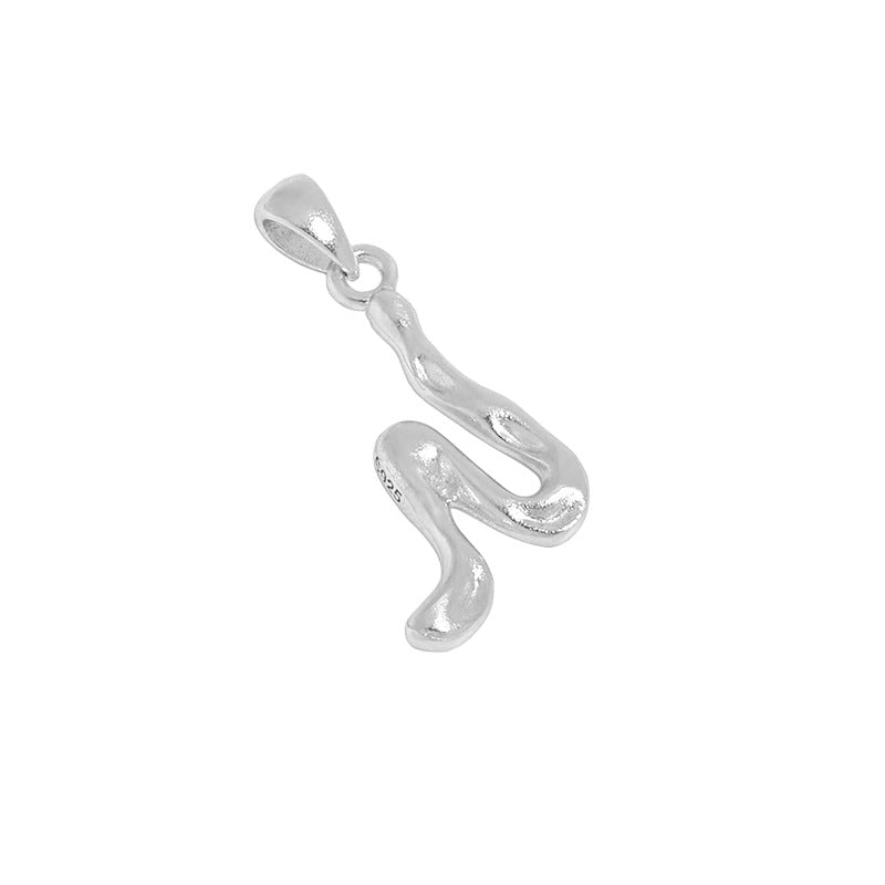 Hammered Initial Pendant Necklace