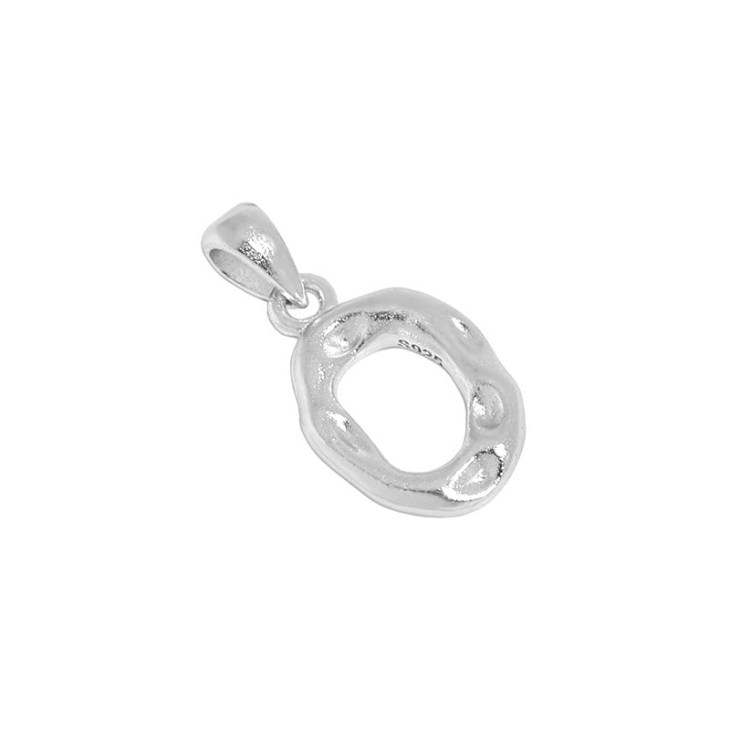 Hammered Initial Pendant Necklace