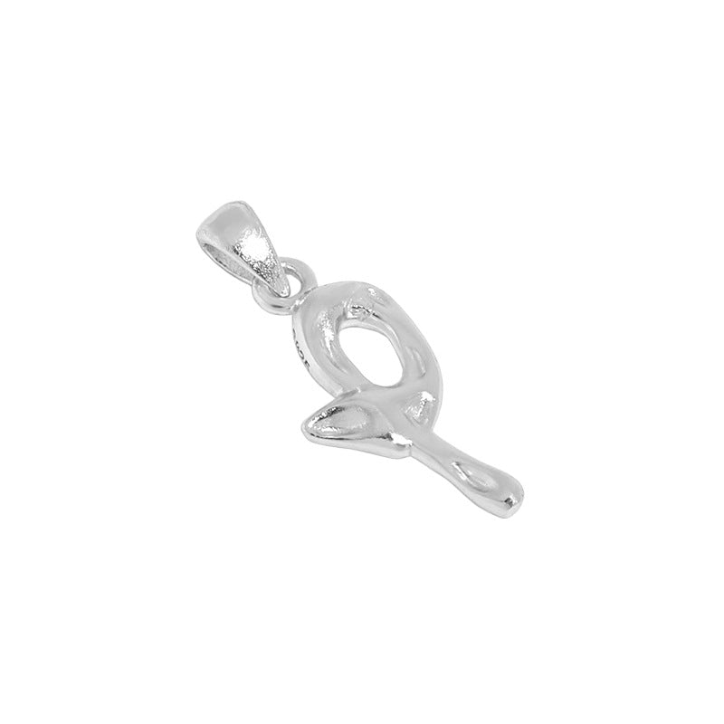 Hammered Initial Pendant Necklace