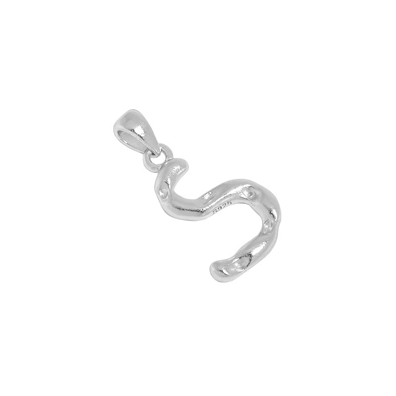 Hammered Initial Pendant Necklace