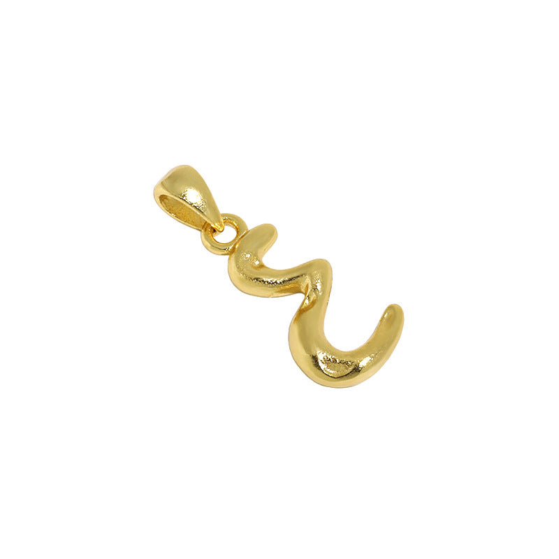 Hammered Initial Pendant Necklace