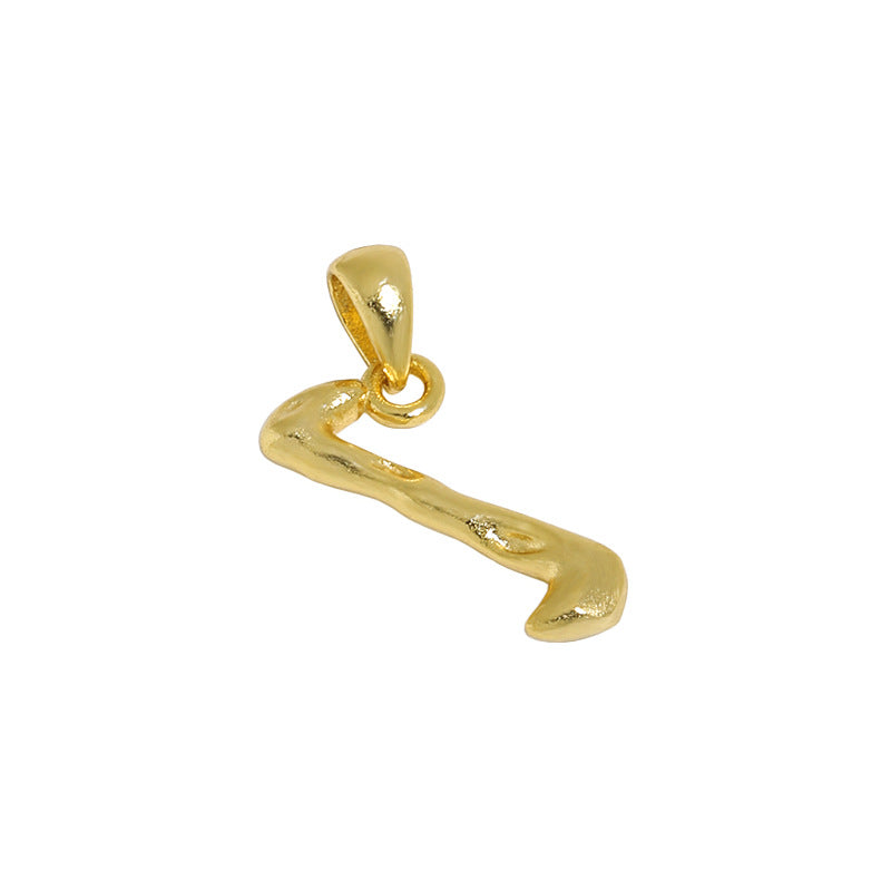 Hammered Initial Pendant Necklace
