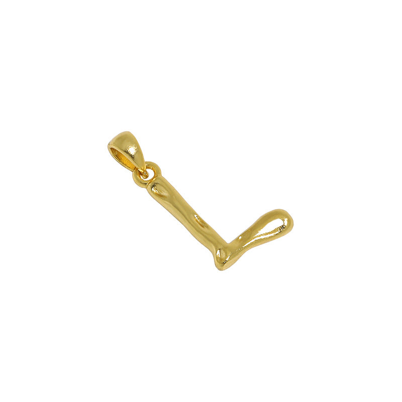 Hammered Initial Pendant Necklace
