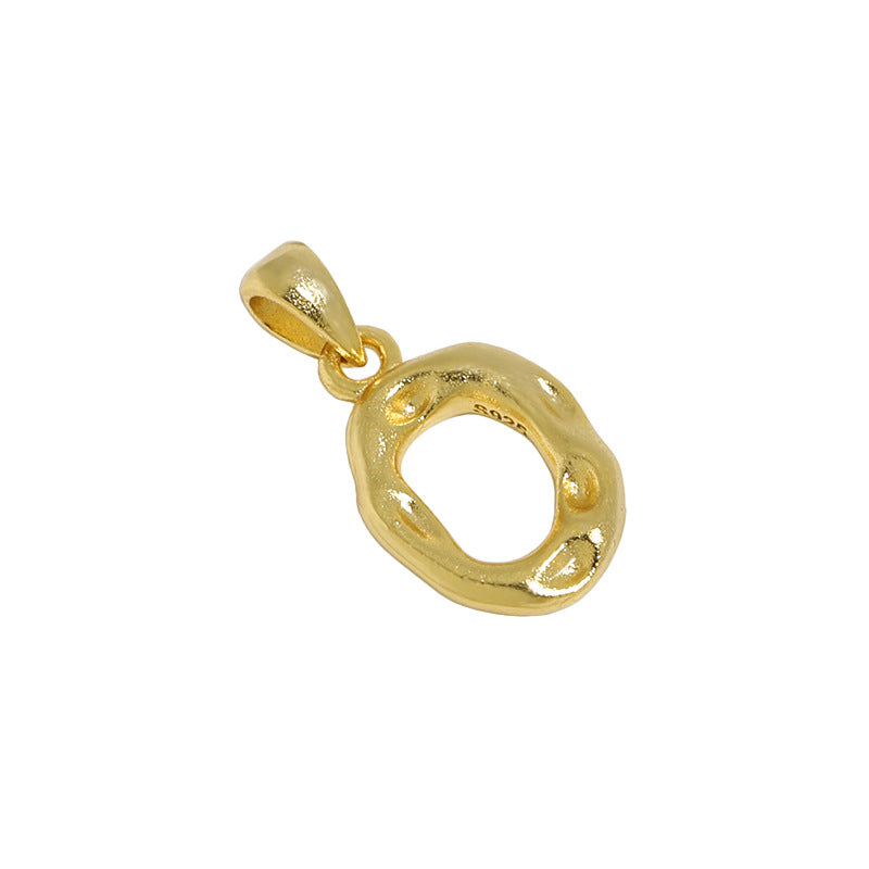 Hammered Initial Pendant Necklace