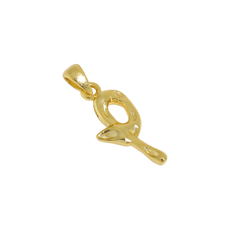 Hammered Initial Pendant Necklace