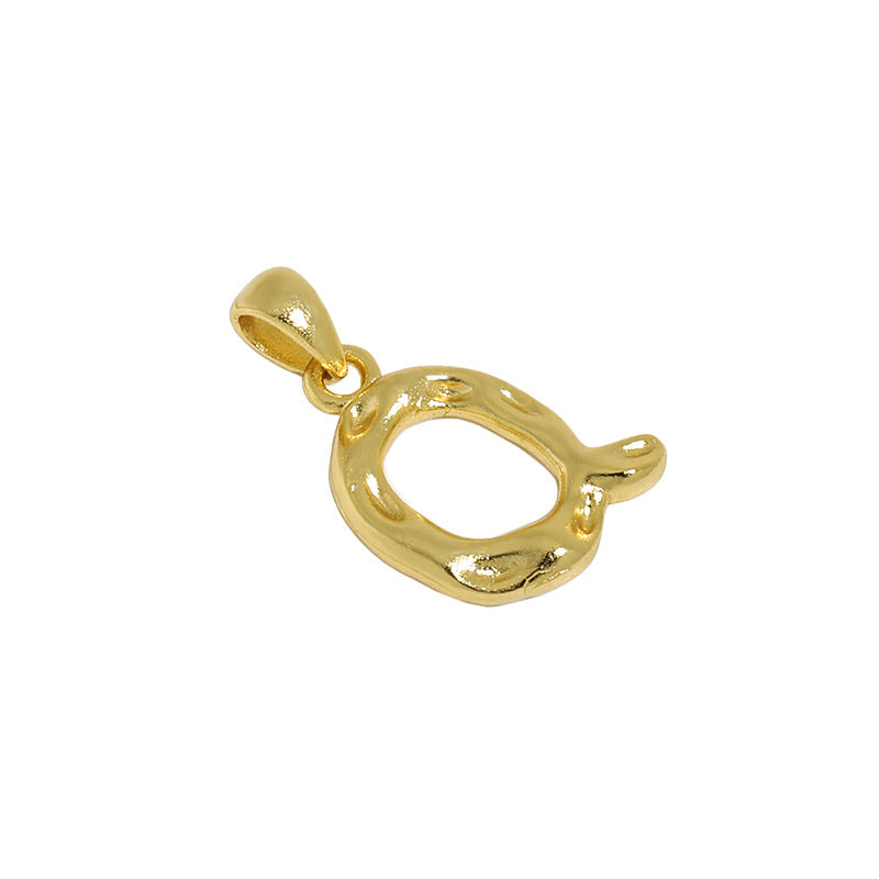 Hammered Initial Pendant Necklace