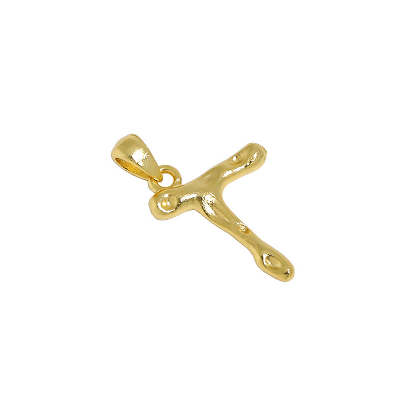Hammered Initial Pendant Necklace