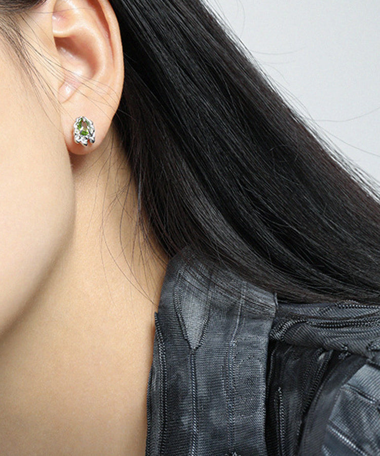 Emerald Stud Earrings