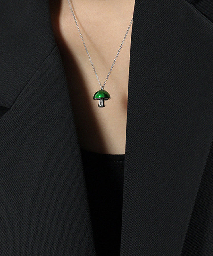 Mushroom Pendant Necklace