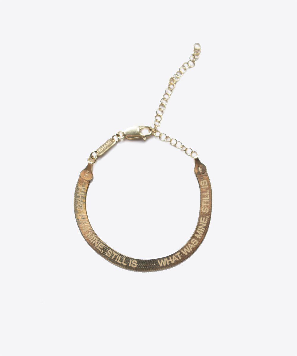 SHAMI JEWELRY HERRINGBONE POETRY CHAIN JEWELRY