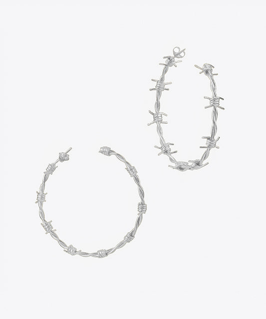 KELLY SHAMI JEWELRY BARBWIRE HOOP