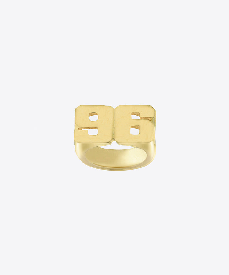 SHAMI Jewelry - Block Number Ring