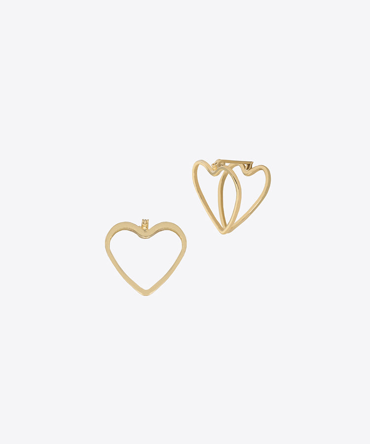 Double Heart Earring
