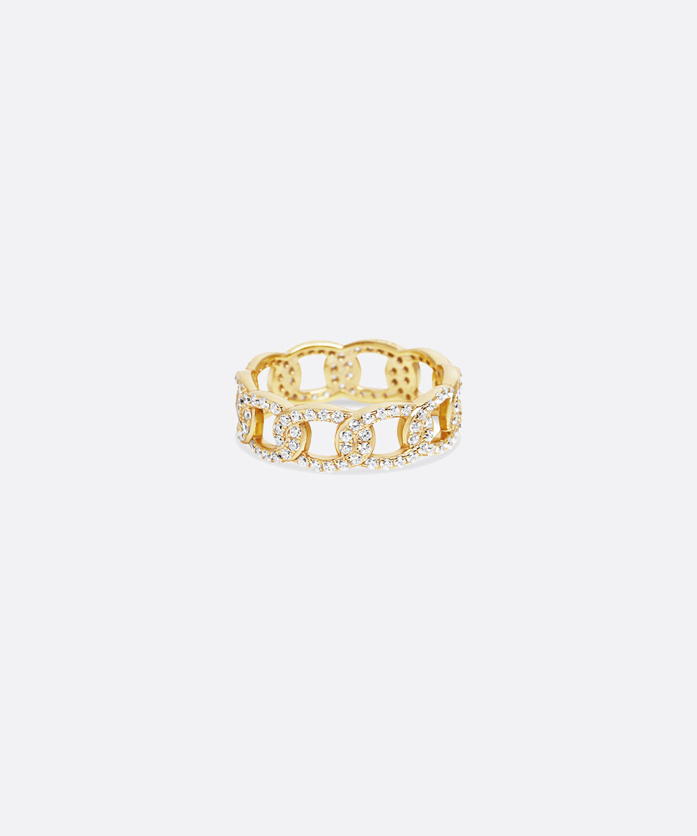 SHAMI - 
        
          
            The Classic Link Ring With Stones