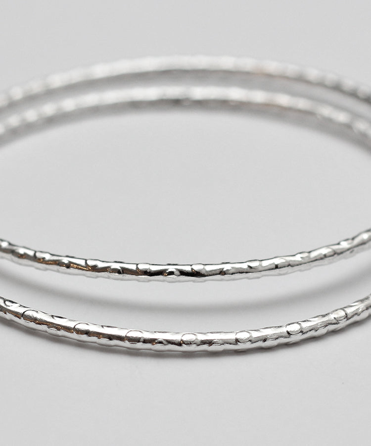 Circle Patterned Large Hoop Earrings