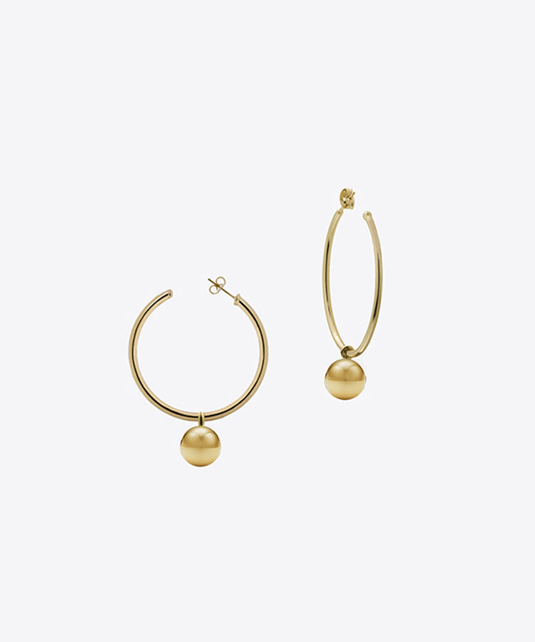 Lulu Dangle Hoop Earrings