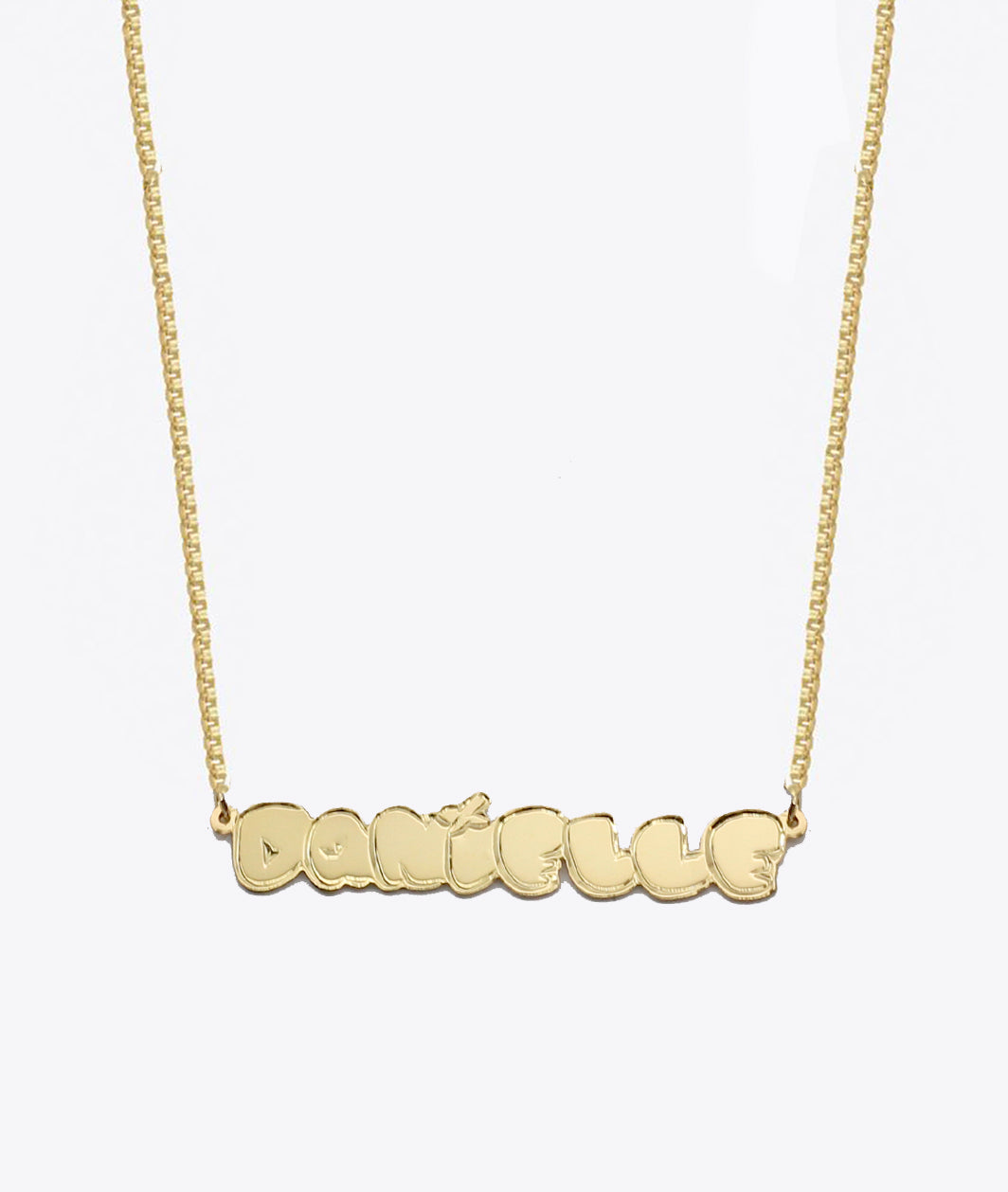 SHAMI Jewelry - Puffy Nameplate Necklace