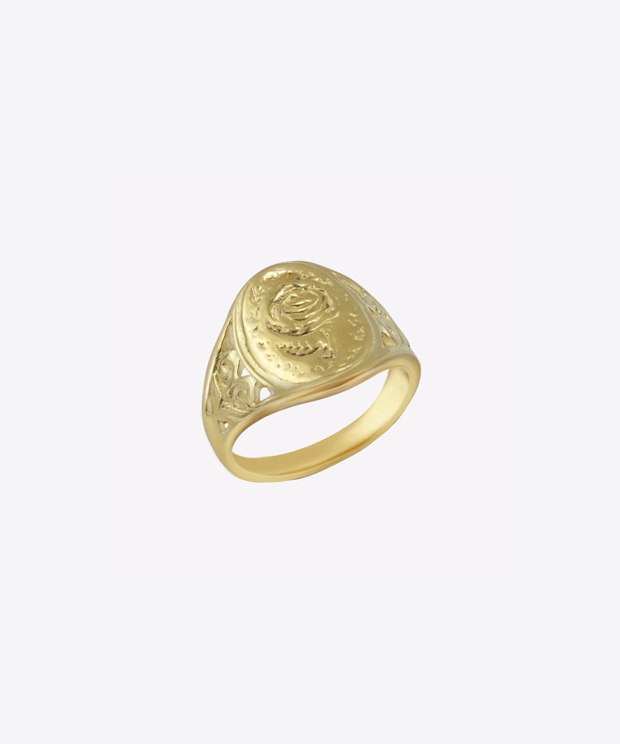 Rose Signet Ring