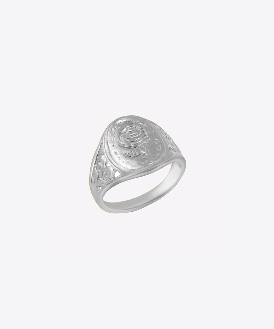 Rose Signet Ring