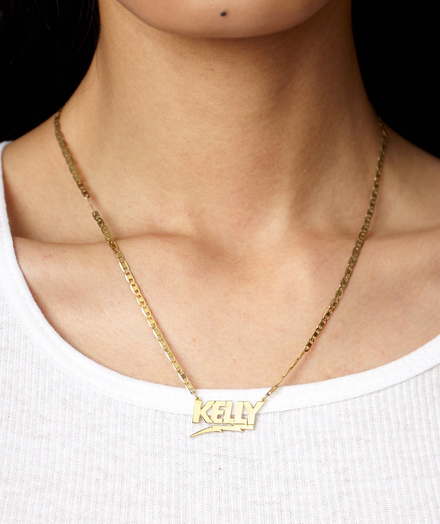 Bolt Nameplate Necklace