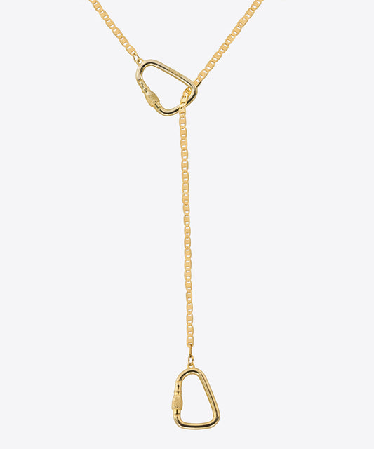 Twin Carabiner Necklace