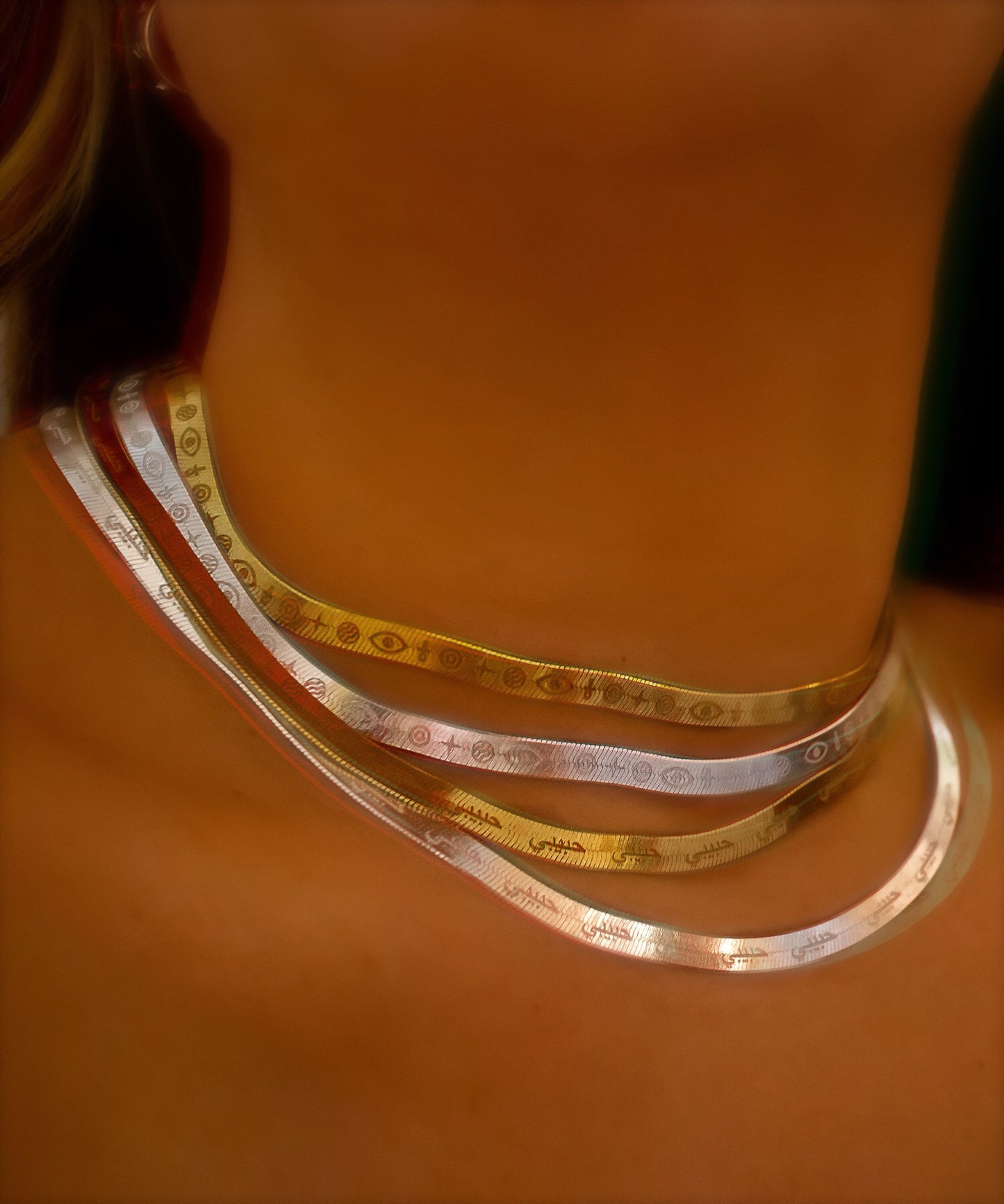 Habibi Herringbone Chain Necklace
