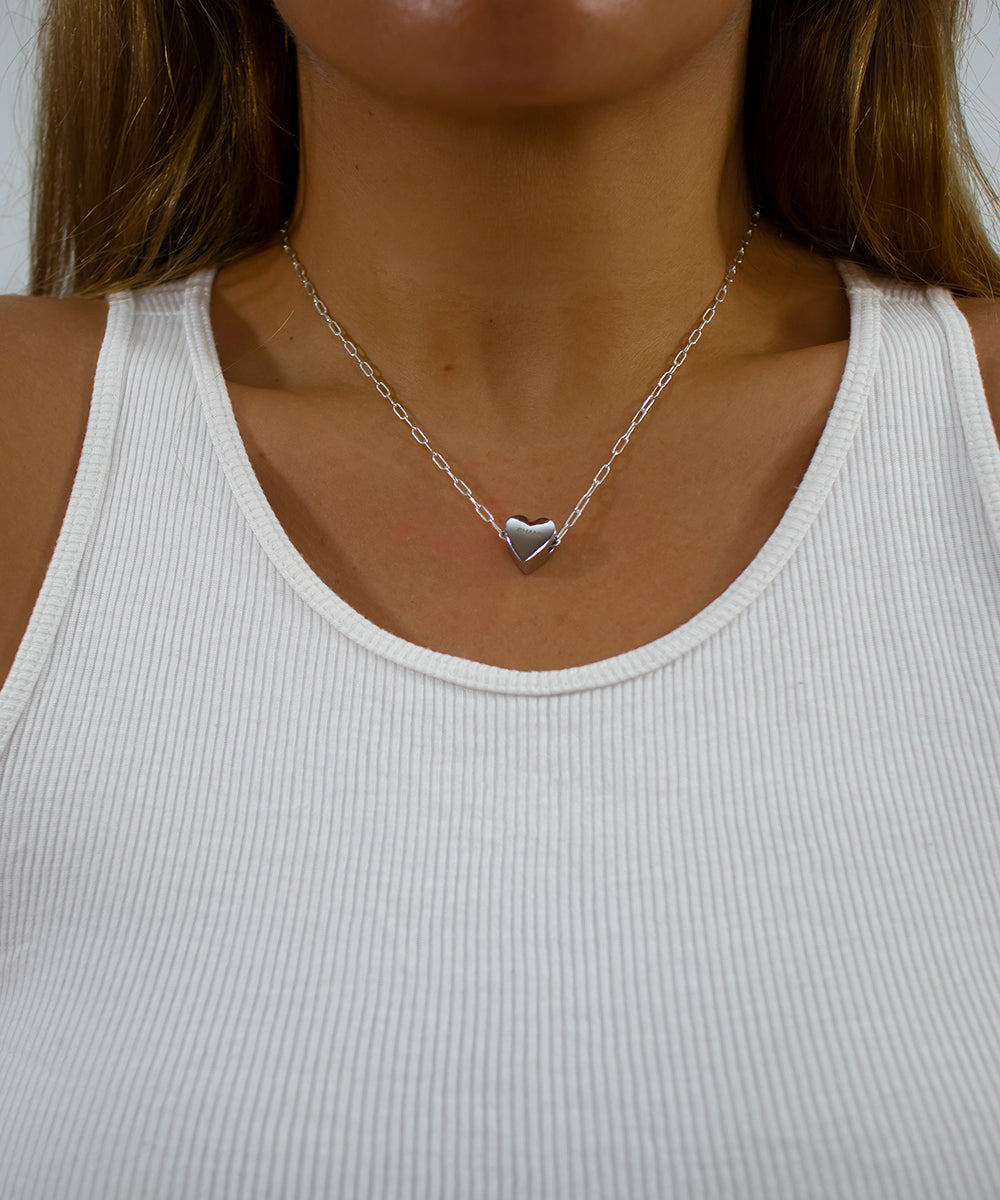 Gallant Heart Charm Necklace