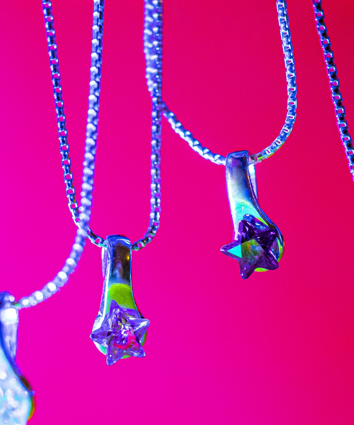Light Lavender Mini Star Necklace