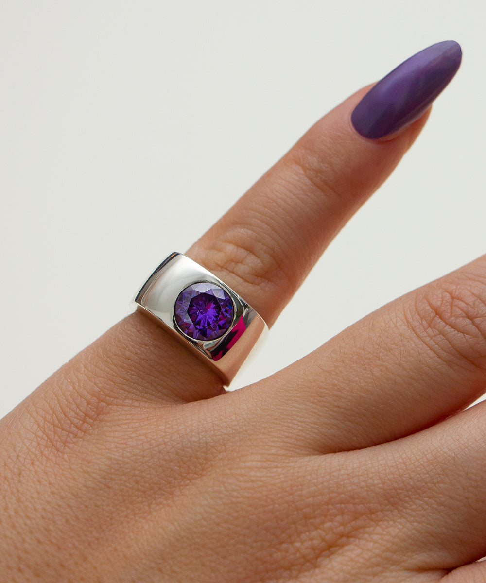 Suez Purple Stone Ring