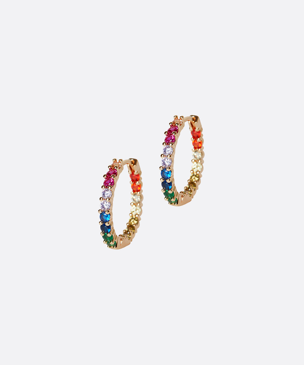 SHAMI - 
        
          
            Parfaite Multicolor Gem Hoops