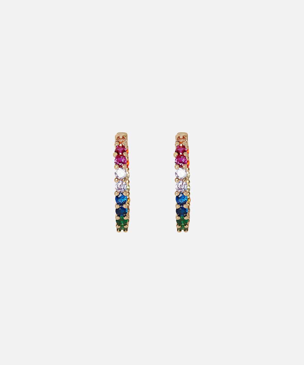 Parfaite Multicolor Gem Hoops