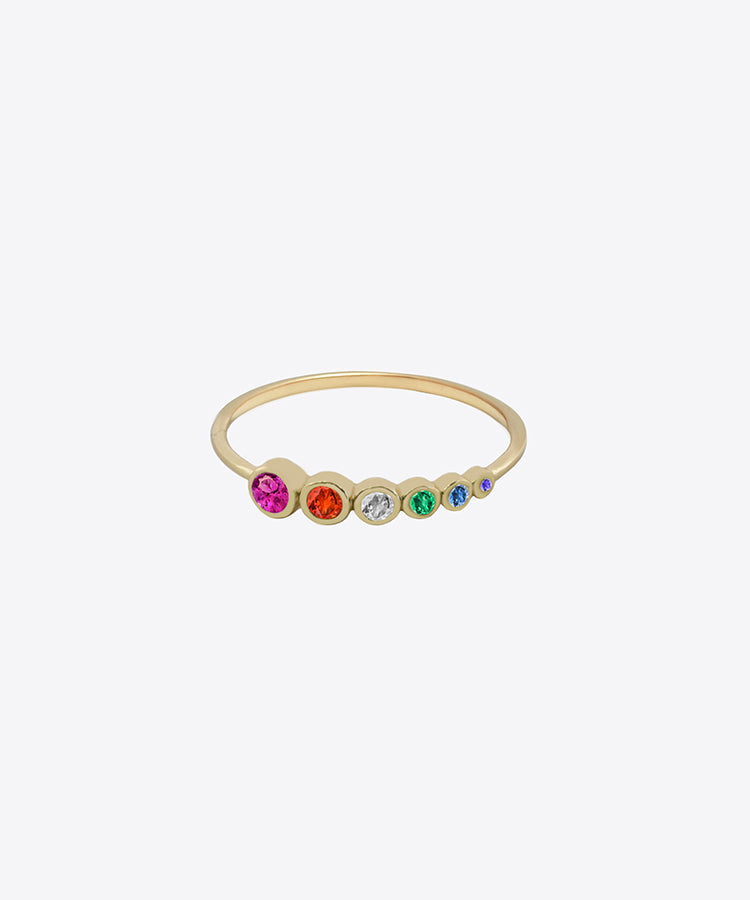 SHAMI Jewelry - RAINBOW ROW DAINTY RING