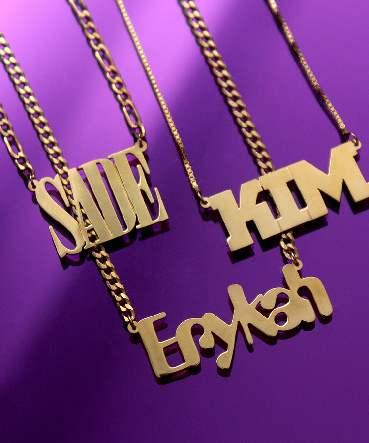 The Kim Nameplate Necklace