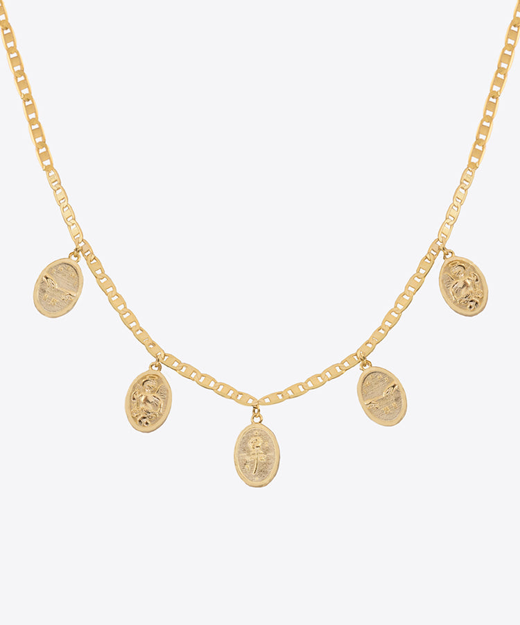 SHAMI Jewelry - Shami Medallion Choker Necklace