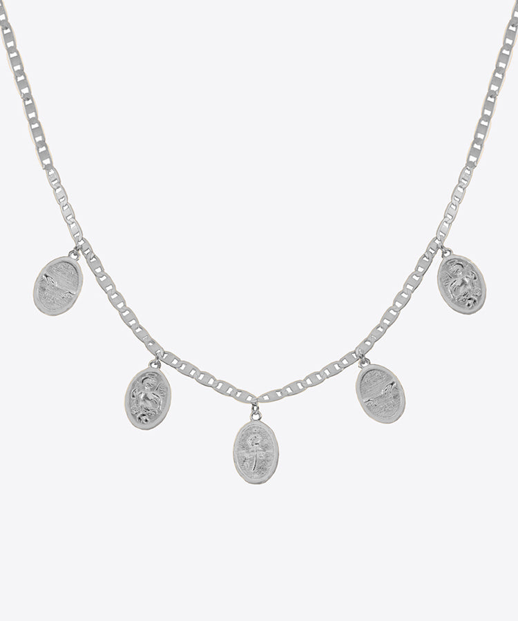 Shami Medallion Choker Necklace