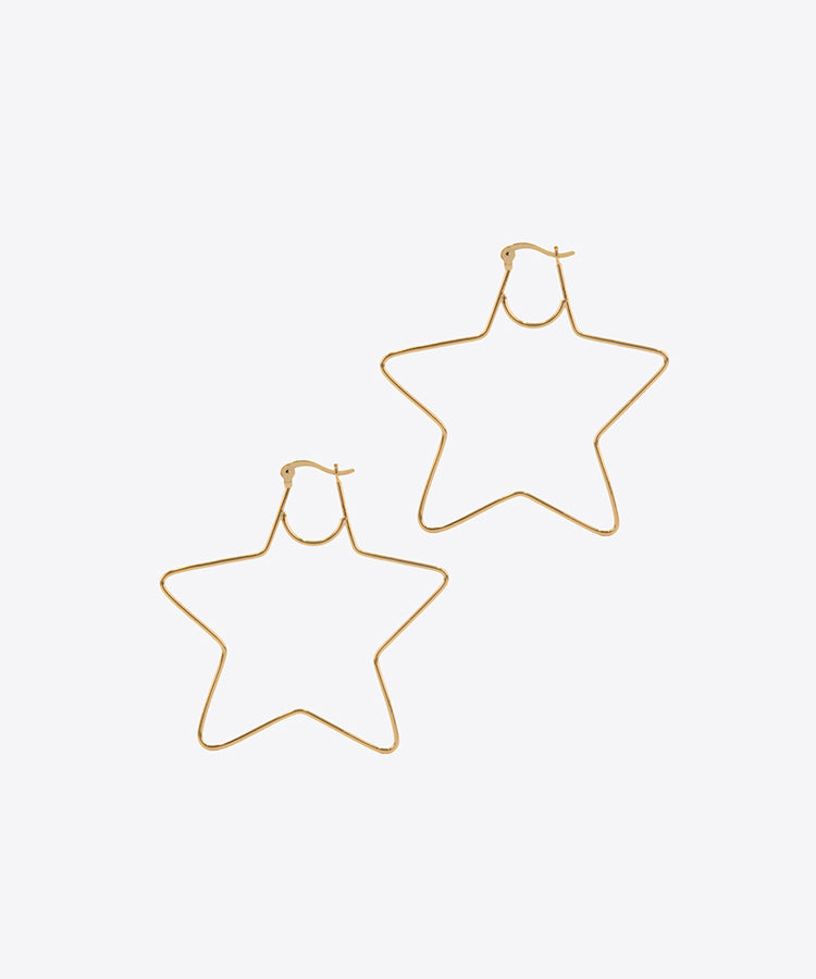 SHAMI Jewelry - Small Star Hoop Earrings