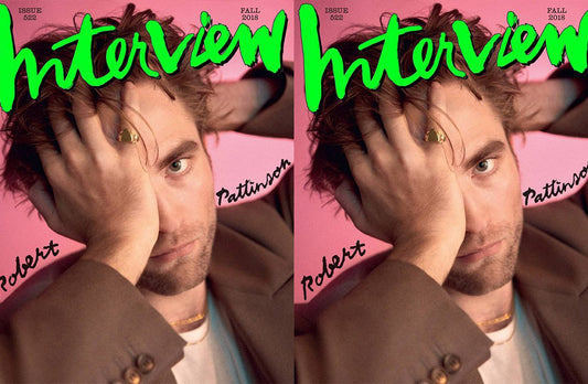 ROB PATTINSON ON THE COVER OF INTERVIEW FALL 2018 WEARING SHAMI