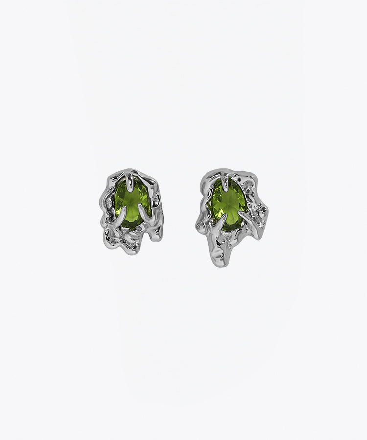 SHAMI Jewelry - Emerald Stud Earrings