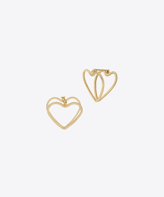 Double Heart Earring