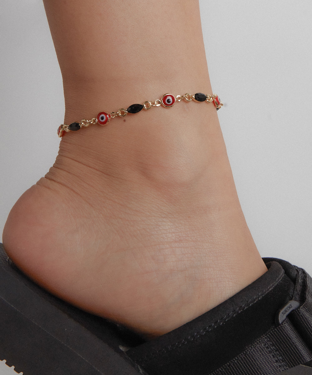 Evil Eye Red Charm Bracelet/Anklet