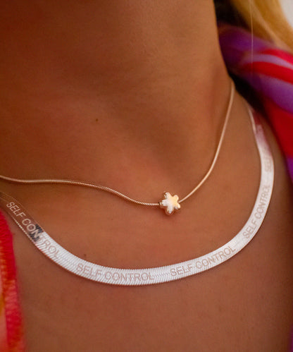 Self Control Herringbone Chain Necklace