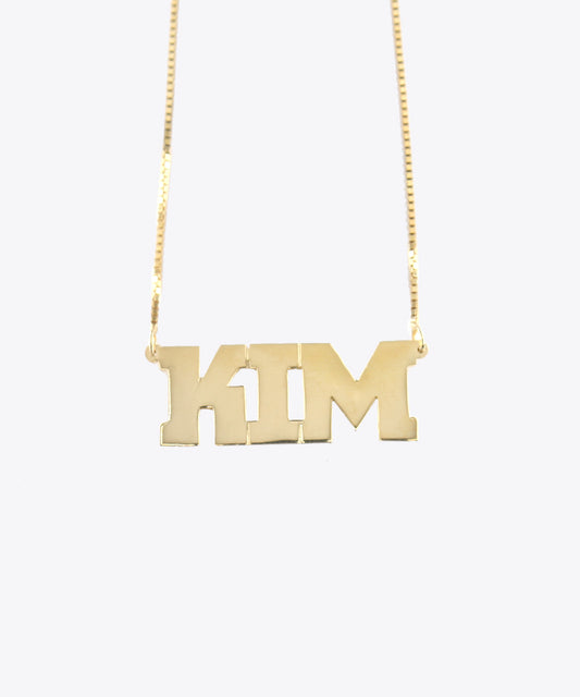 The Kim Nameplate Necklace