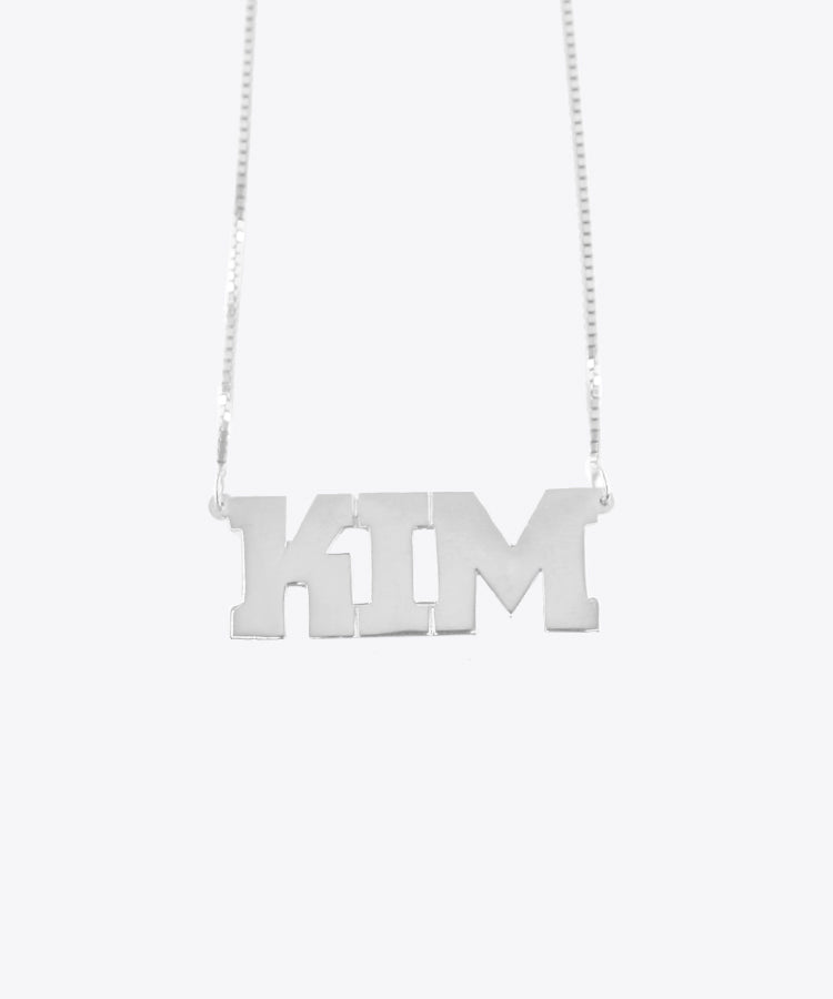 The Kim Nameplate Necklace