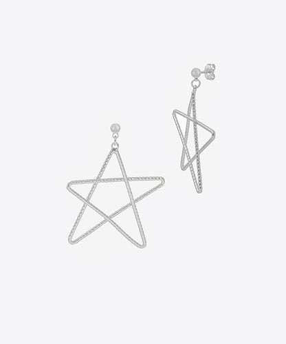 Scribble Star Dangle Earrings